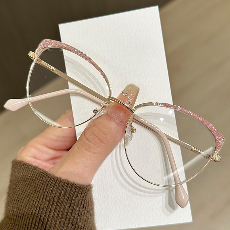 Metall-Optikbrille Cat-Eye