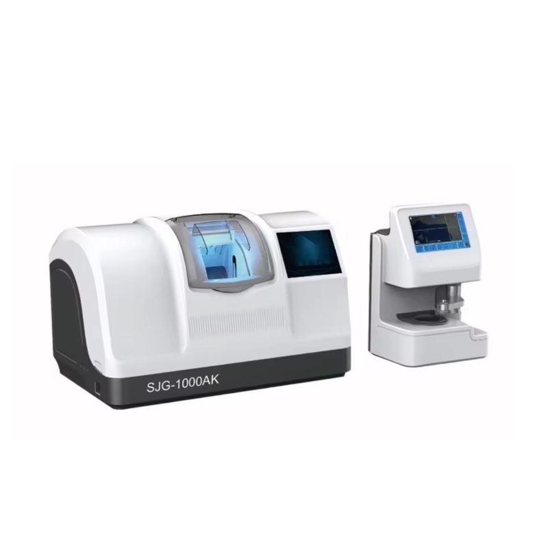 SJG-1000AK Optische automatische Linsenkantenmaschine mit Touchscreen für ophthalmische Linsenkanten-Halbrahmenbrillen